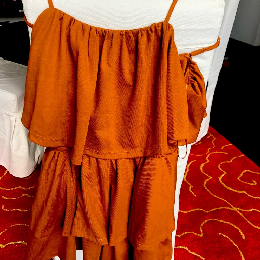 Brand new with tags comfy brown romper